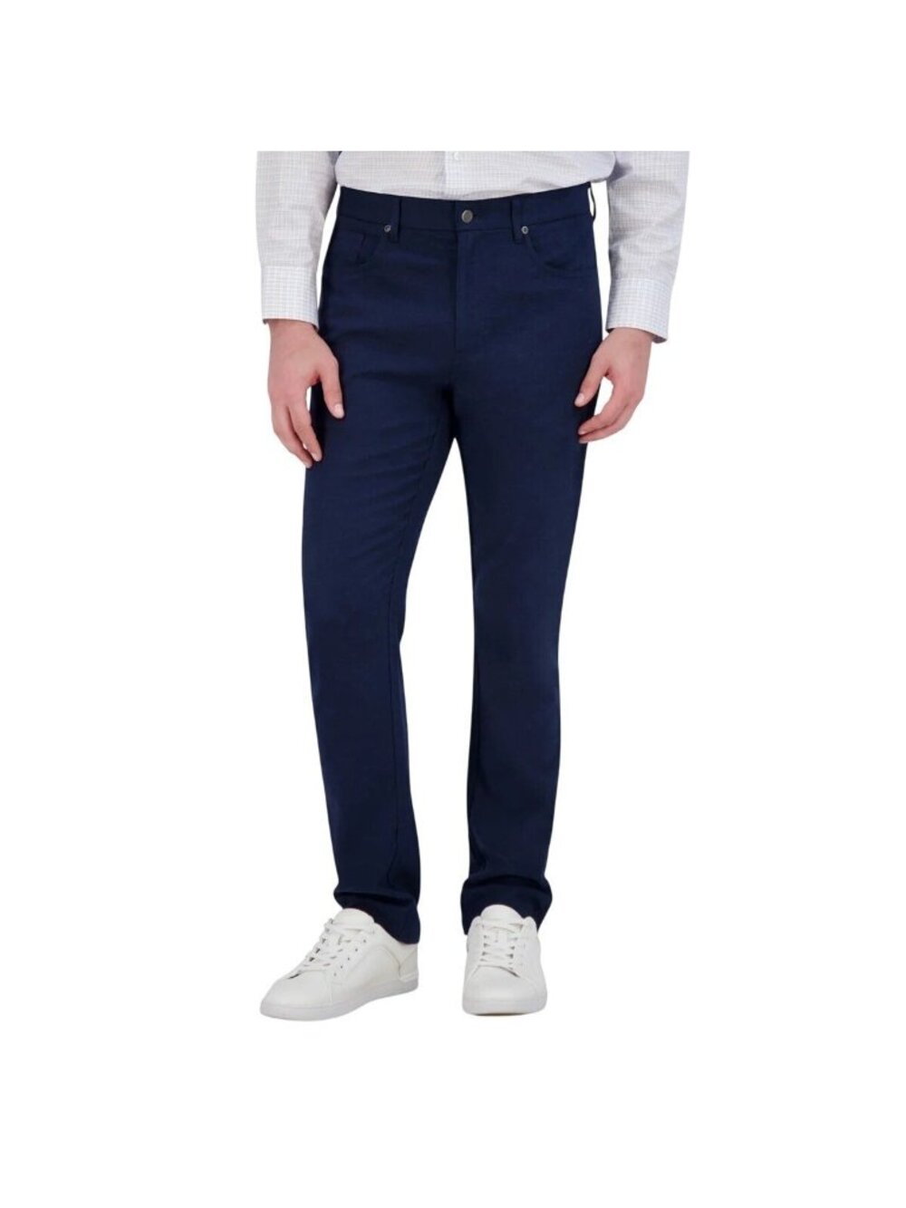 NWOT Kirkland Signature 5 Pocket Brushed Men's 32x30 Navy Blue Pants Straight